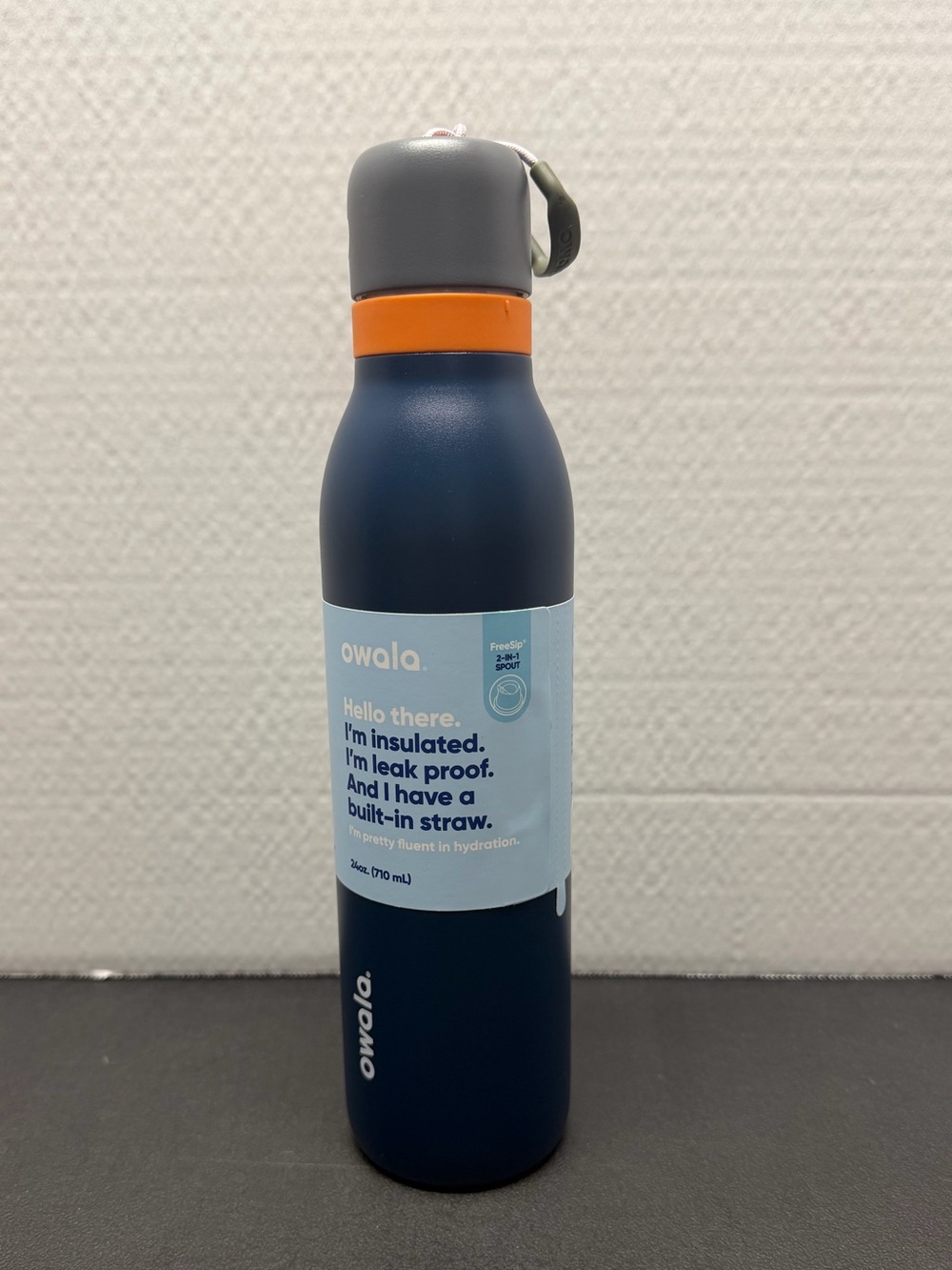 Owala FreeSip 24 oz Insulated Water Bottle Deep Sea Leakproof NEW